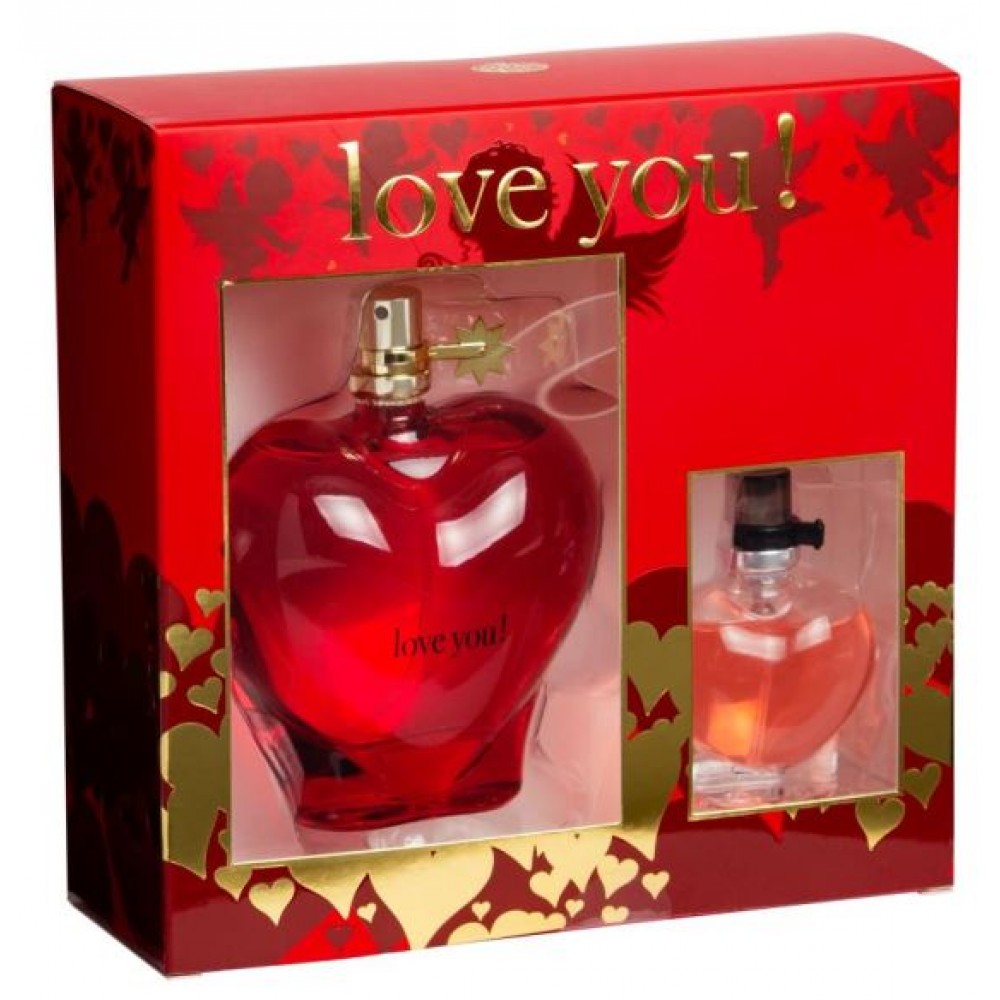 100+15 ml EDP "LOVE YOU RED" Gyümölcsös Pézsmás Virág Illat Nőknek