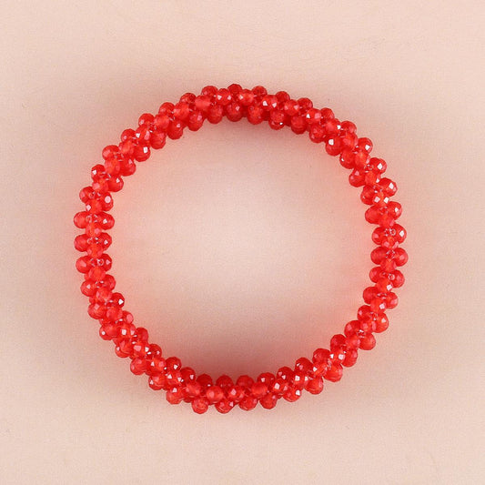 Bracelet with Red Quartz ATWG: 66.00 cts, AVG: 13.20 grms